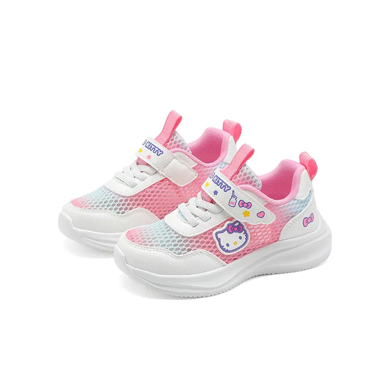 Кроссовки Hello Kitty износостойкие дышащие легкие амортизирующие с поддержкой увеличения высоты низкие Sanrio, White — фото 4