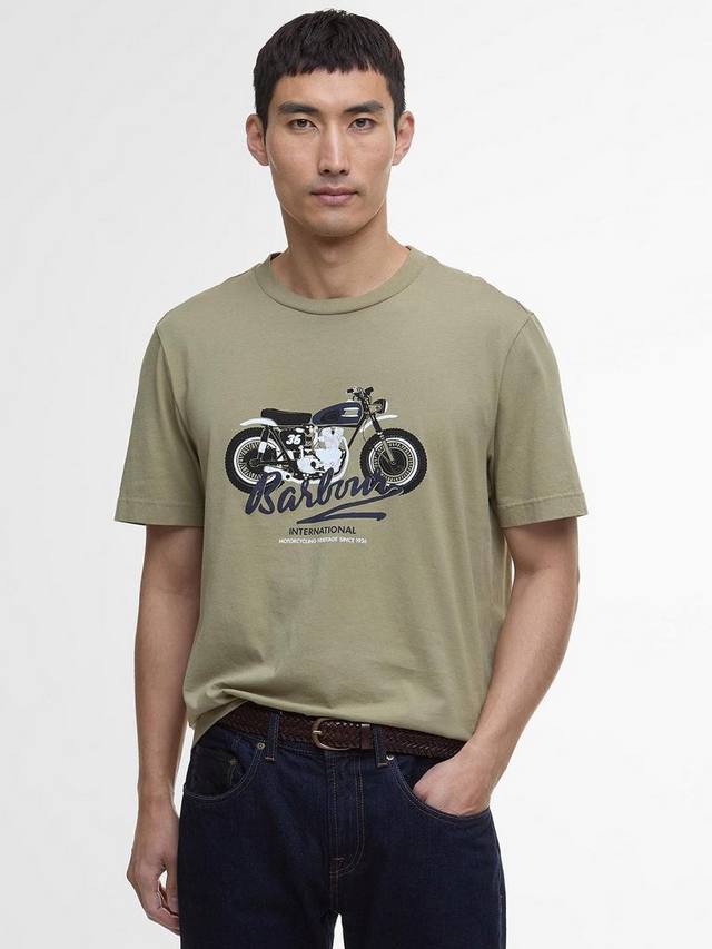 

Футболка с графическим рисунком stonebridge Barbour, цвет Bleached Olive