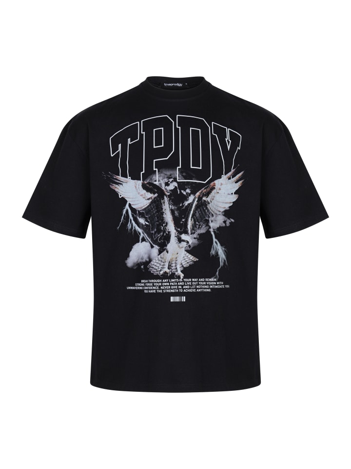 

Trueprodigy Рубашка оверсайз Yuki черного цвета