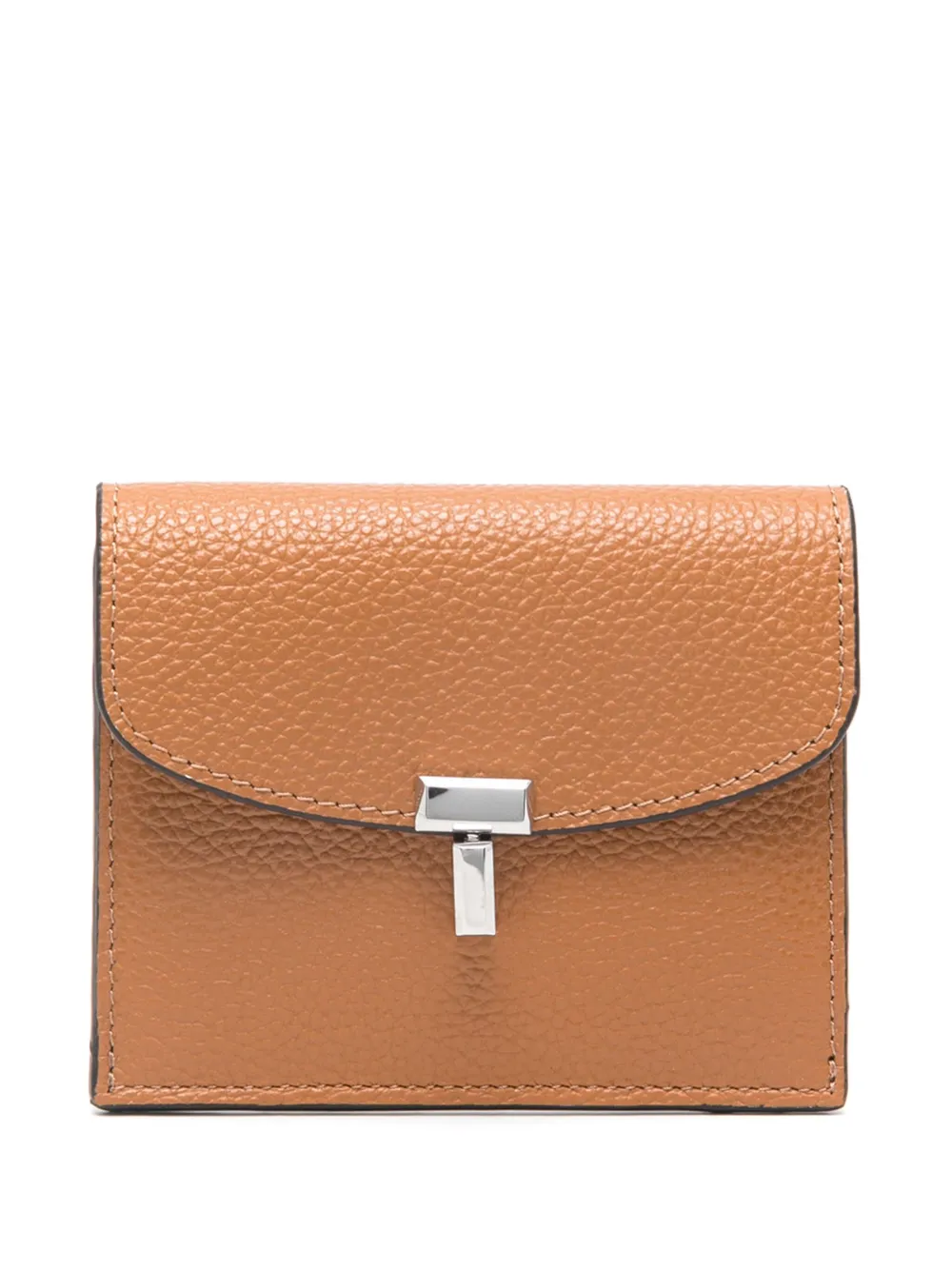 

Картхолдер T-lock из зернистой кожи TOTEME, нейтральный