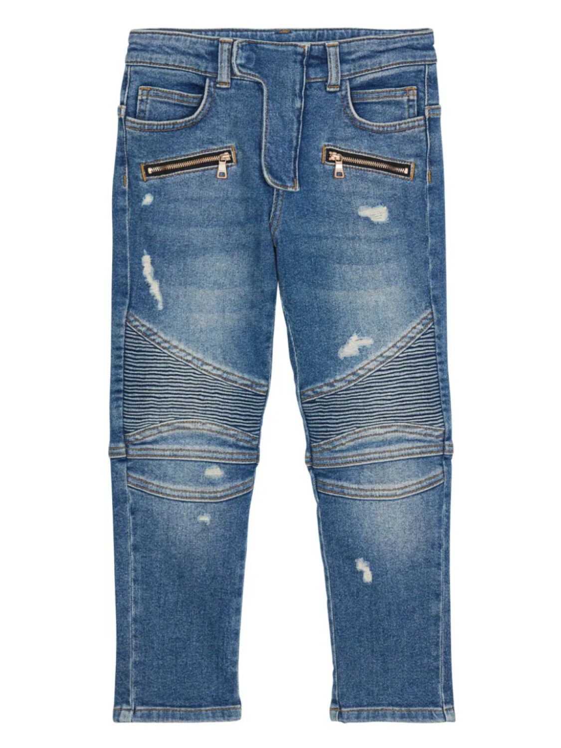 

Balmain Kids джинсы в байкерском стиле, синий