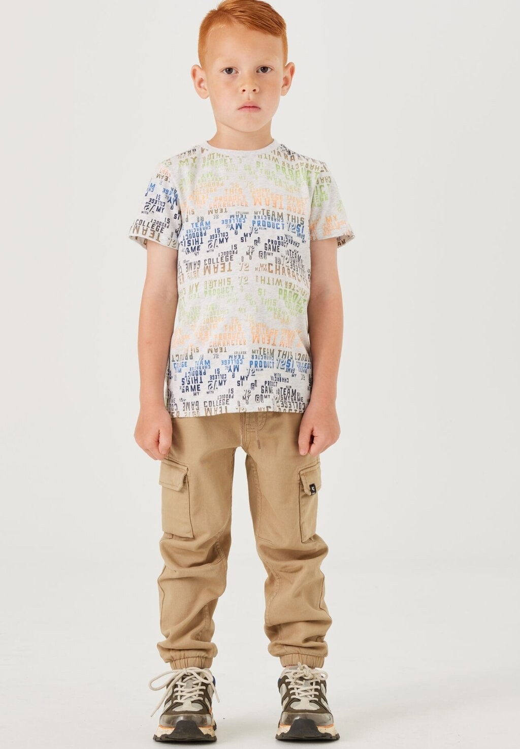 

Футболка с принтом Garcia, цвет white melee