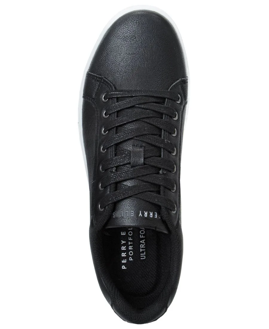 Мужские кроссовки на шнуровке Perry Ellis, черный — фото 4
