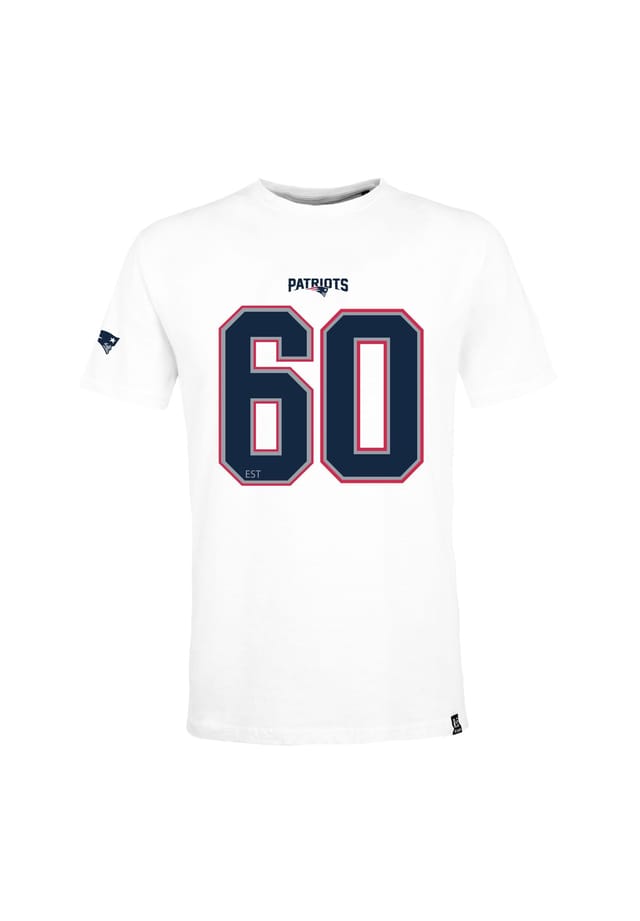

Футболка nfl patriots 20 с крутым принтом Re:Covered, белый
