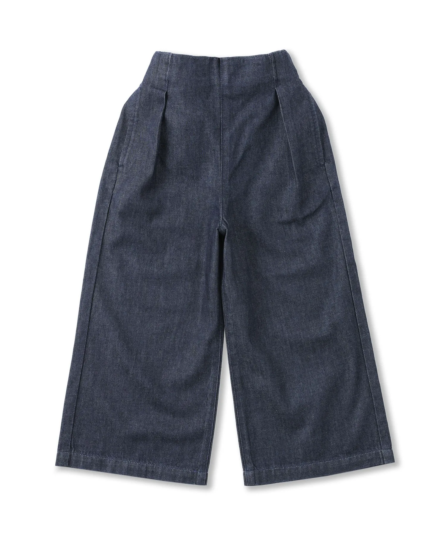 Детские широкие джинсы из органического хлопка Light Ons Denim Wide Pants Muji темно-синие