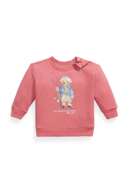 Толстовка с надписью Polo Ralph Lauren, розовый
