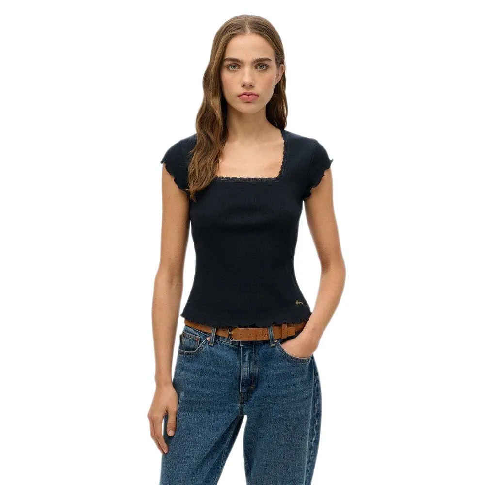 

Футболка с коротким рукавом Superdry Essential Square, черный