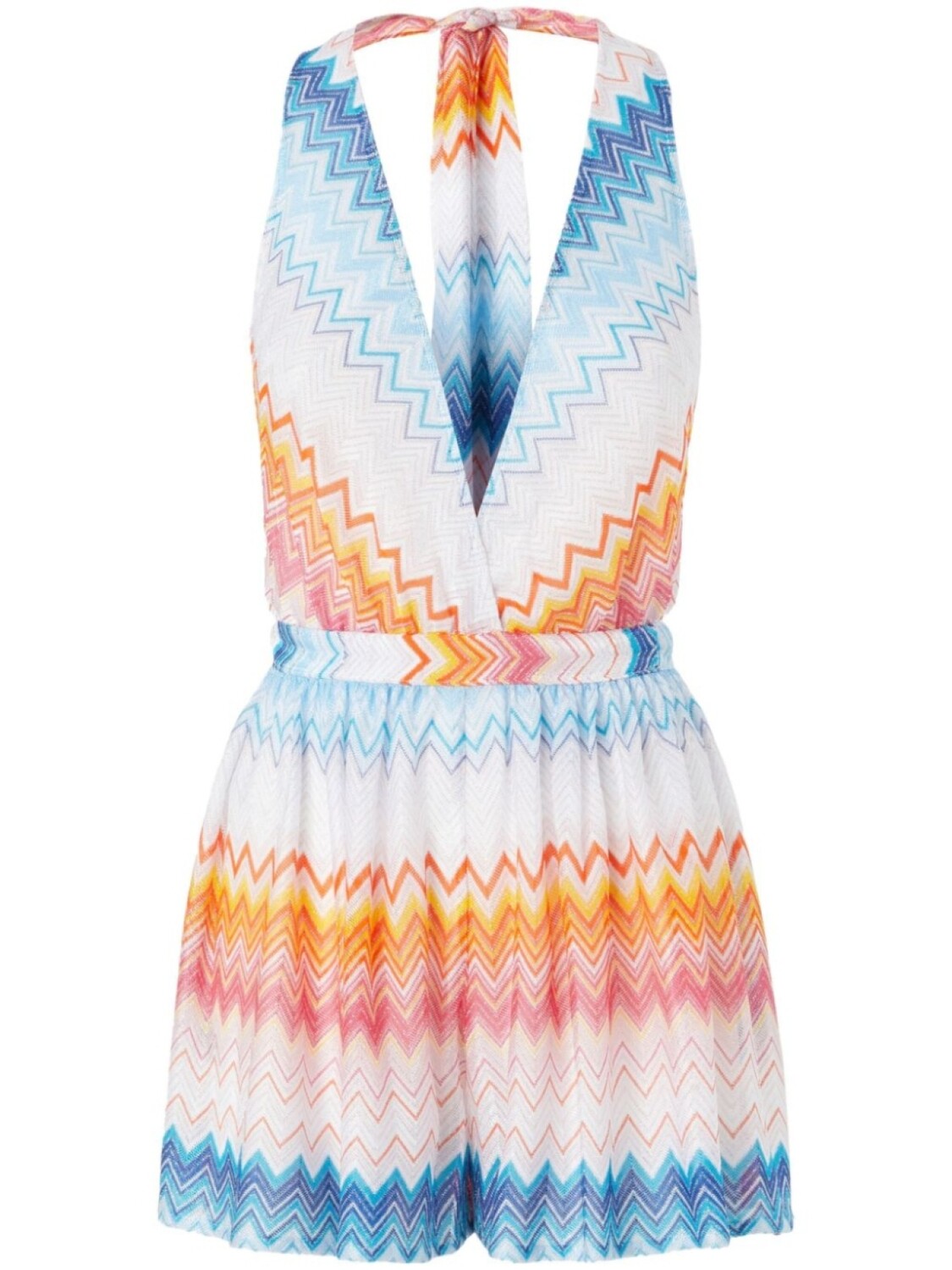 

Комбинезон Missoni из зигзагообразной ткани ламе, белый