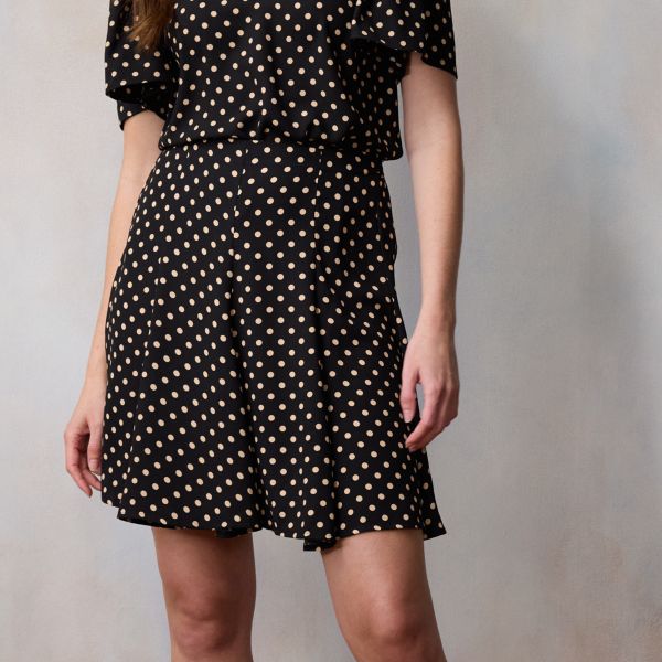 

Мини-юбка-колокол для миниатюрных Lc Lauren Conrad, цвет black clara dot