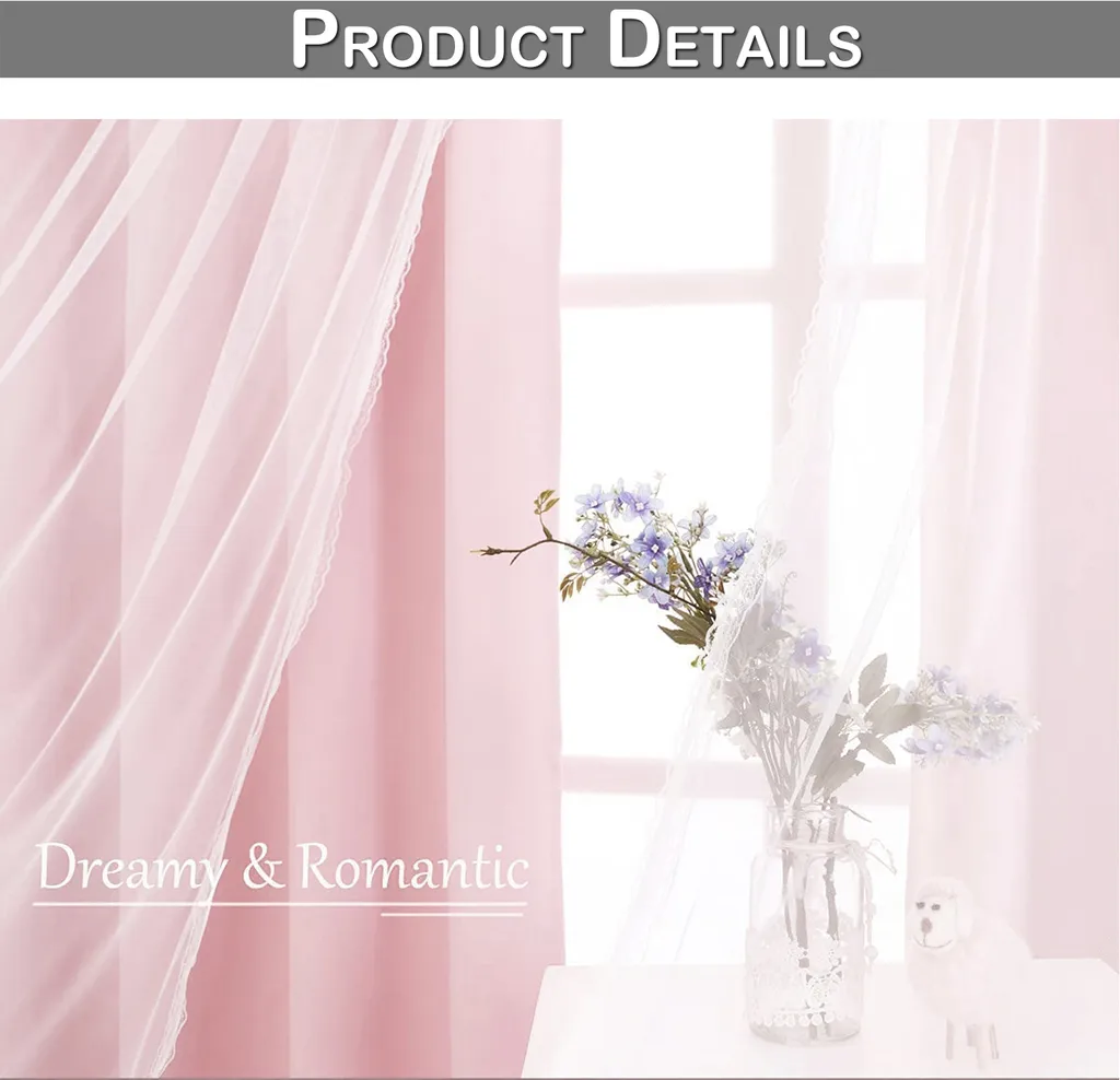 

Шторы Easy home, розовый