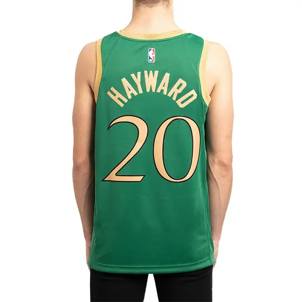Спортивная футболка men's nba sw fan edition boston celtics . 2 no. 0 basketball green jersey Nike, зеленый — фото 4