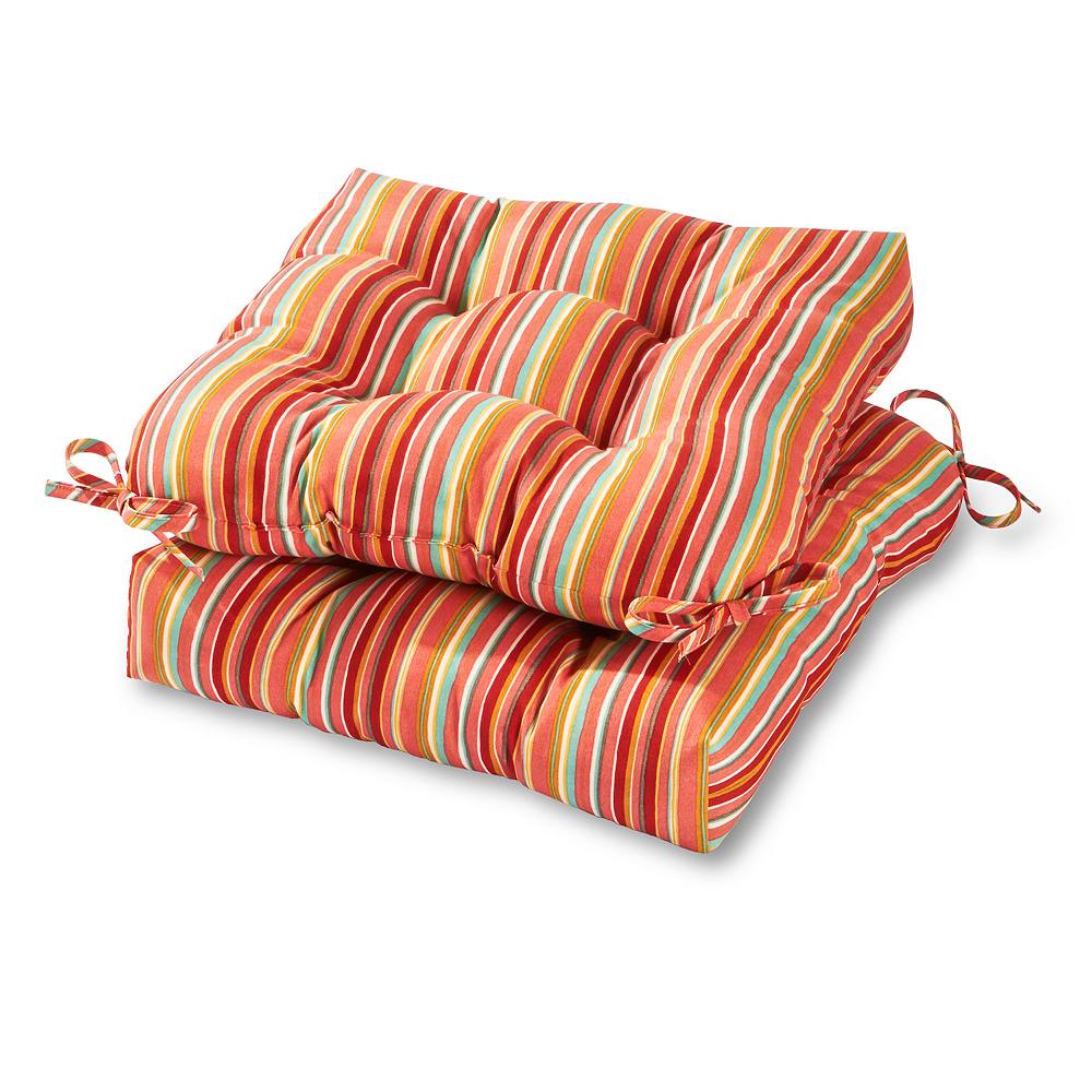 

Greendale Home Fashions 20-дюймовый набор подушек для уличного стула из 2 предметов, цвет Watermelon Stripe