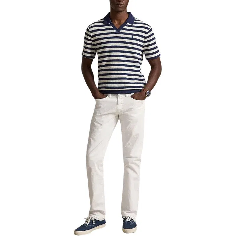Поло мужское стандартный крой Marine Blue Polo Ralph Lauren — фото 3