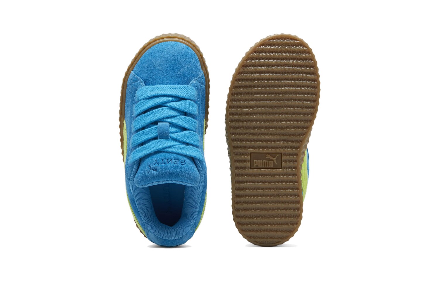 Puma Kids Обувь для скейтбординга PS, Blue/Green — фото 3