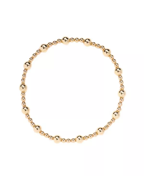 

Браслет из чередующихся бусин с золотым напылением толщиной 3 мм и 5 мм Little Sky Stone, gold