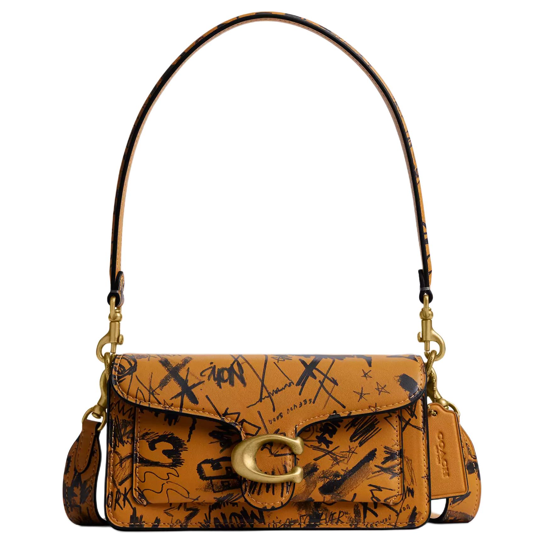 

COACH Коричневая кожаная сумка кроссбоди через плечо для женщин