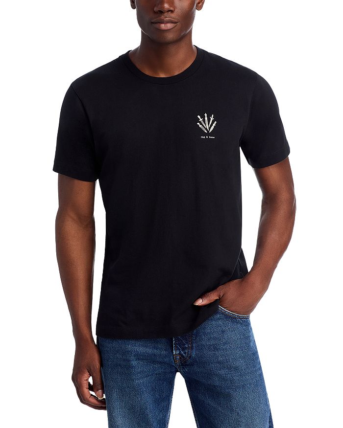 

Футболка с коротким рукавом Dagger rag & bone, черный