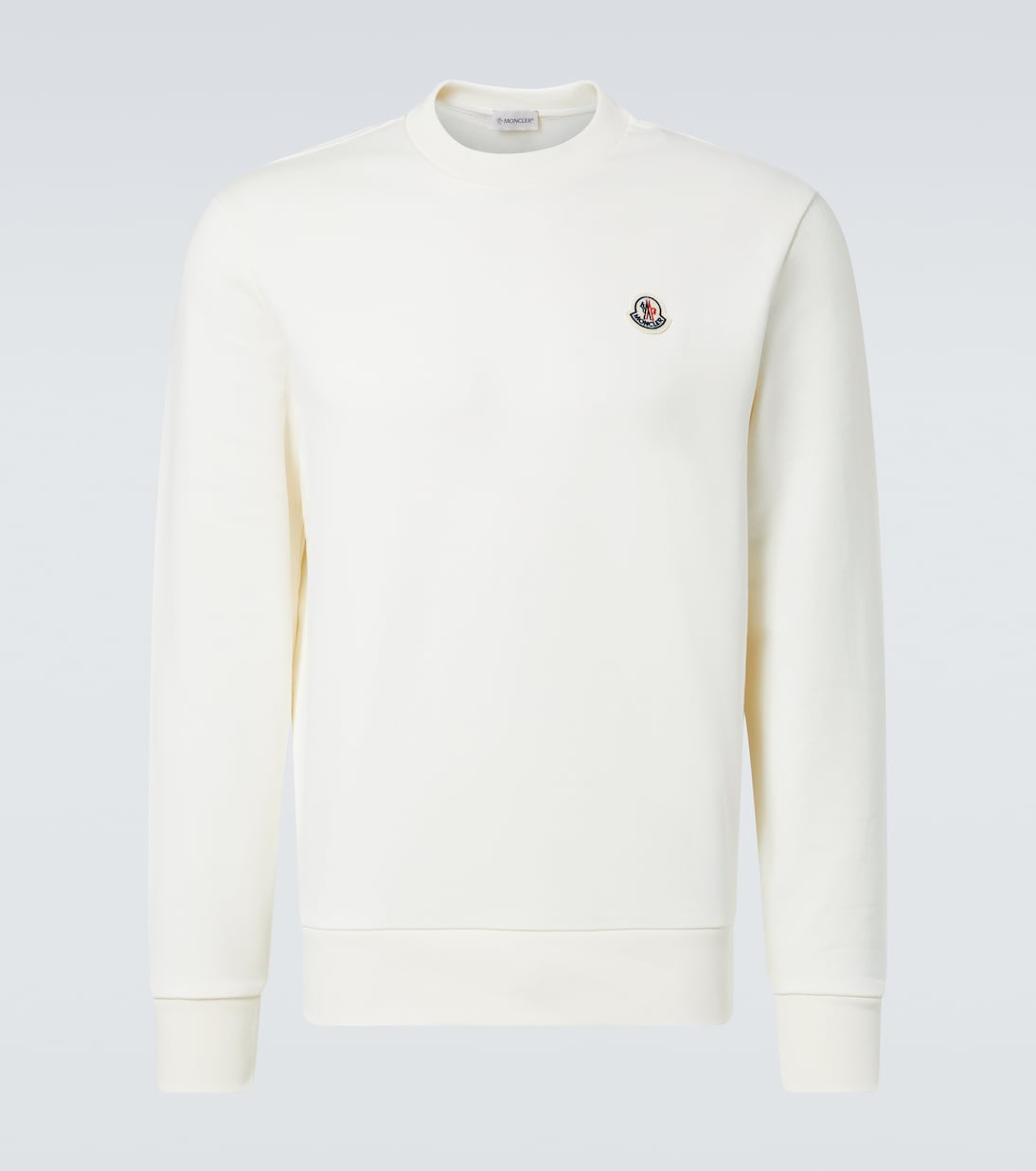 

Хлопковый флисовый свитшот Moncler, Silk White