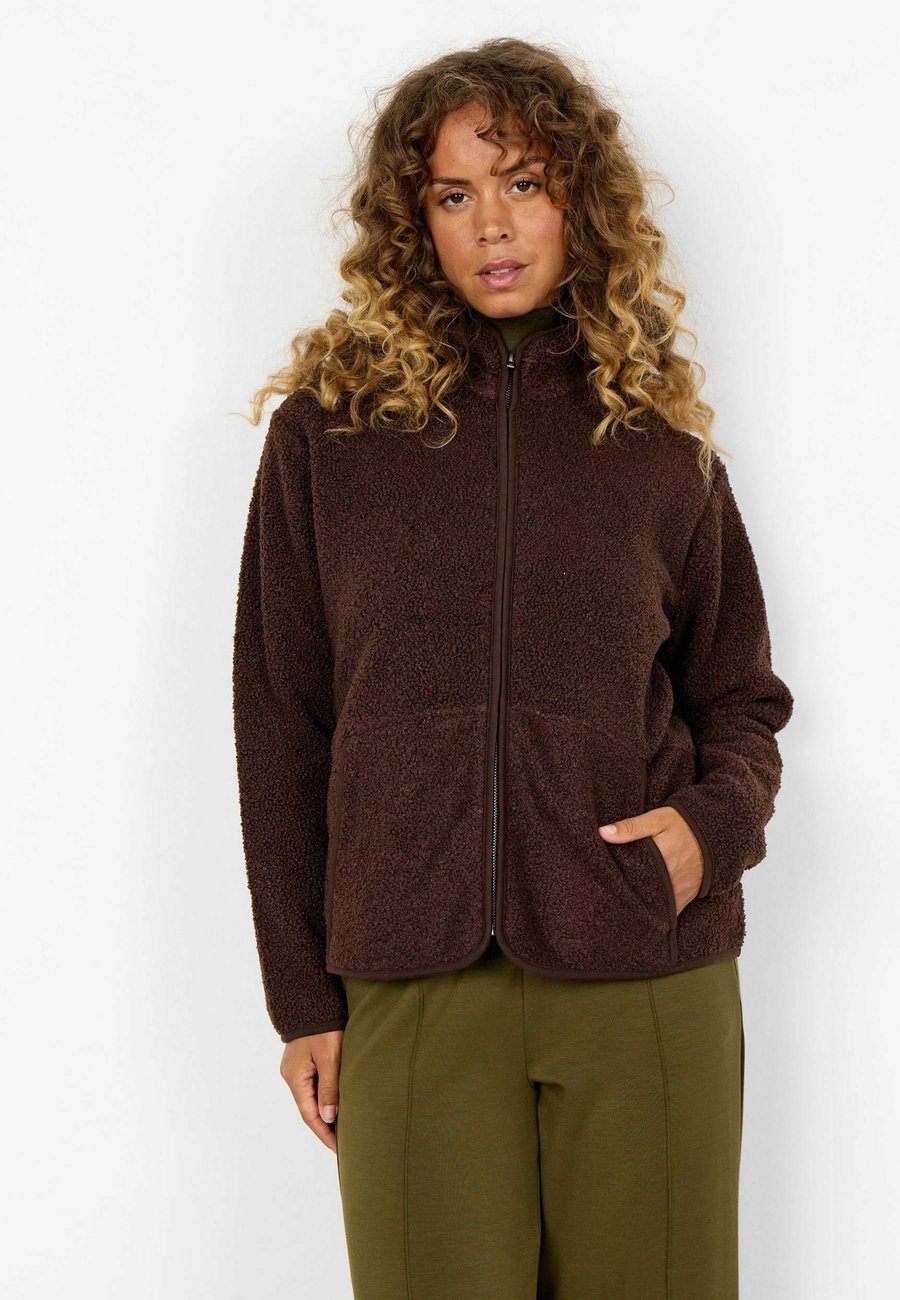 

Флисовая куртка Soyaconcept BODIL 1, Hot Fudge/Mottled Red