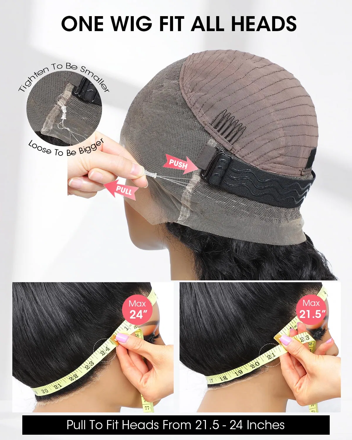 Парик из натуральных вьющихся волос «Burmese Curly» с круговой шнуровкой 360 Alionly, Curly Bob Natural Black — фото 4