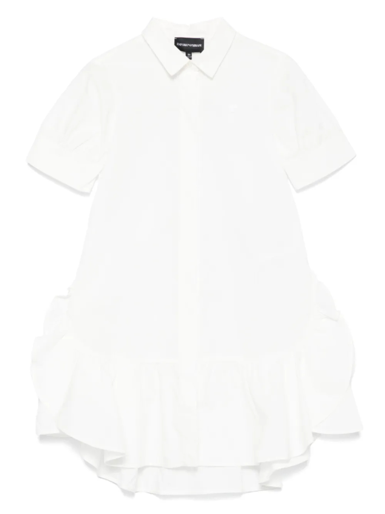 

Emporio Armani Kids платье с оборками, белый