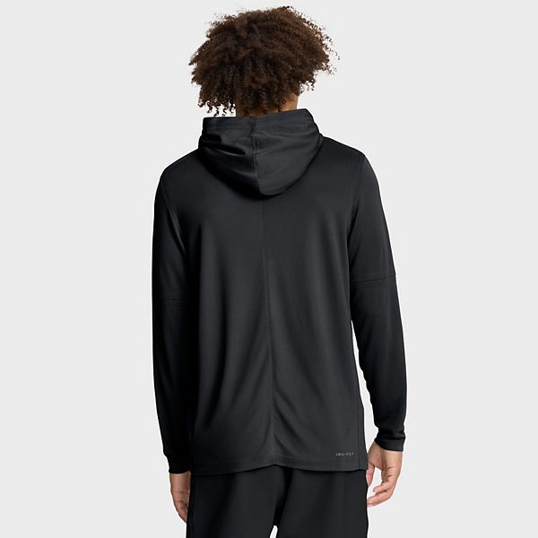 Мужская черная худи kentucky wildcats 2025 sideline dri-fit с длинным рукавом Nike — фото 3
