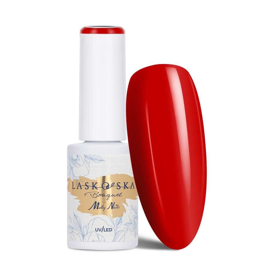 

гибридный лак для ногтей Molly Nails Bouquet Red Weed от Laskovska HEMA/Di-HEMA Free 7 г
