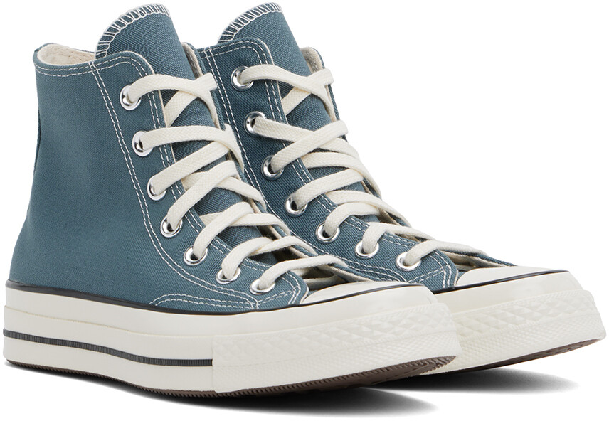 Синие высокие кеды Chuck 70 Converse, Newtral teal/Black/Egret — фото 4
