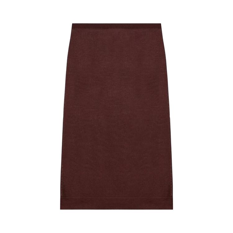 

Юбка Saint Laurent Knit Pencil Skirt Chocolate, коричневый