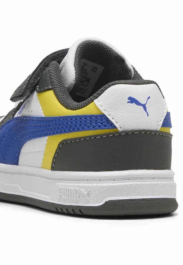 Кроссовки Puma Caven iii block sneakers baby shoes, серо-теневой-королевский сапфир-белый — фото 4