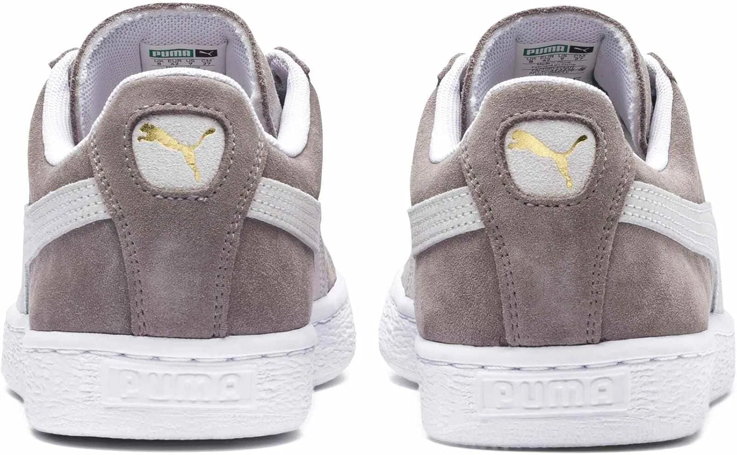 Мужские низкие кроссовки Puma Suede Classic+, Steeple Gray White — фото 3