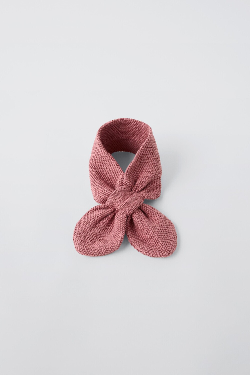 

Вязаный шарф-бант ZARA, розовый