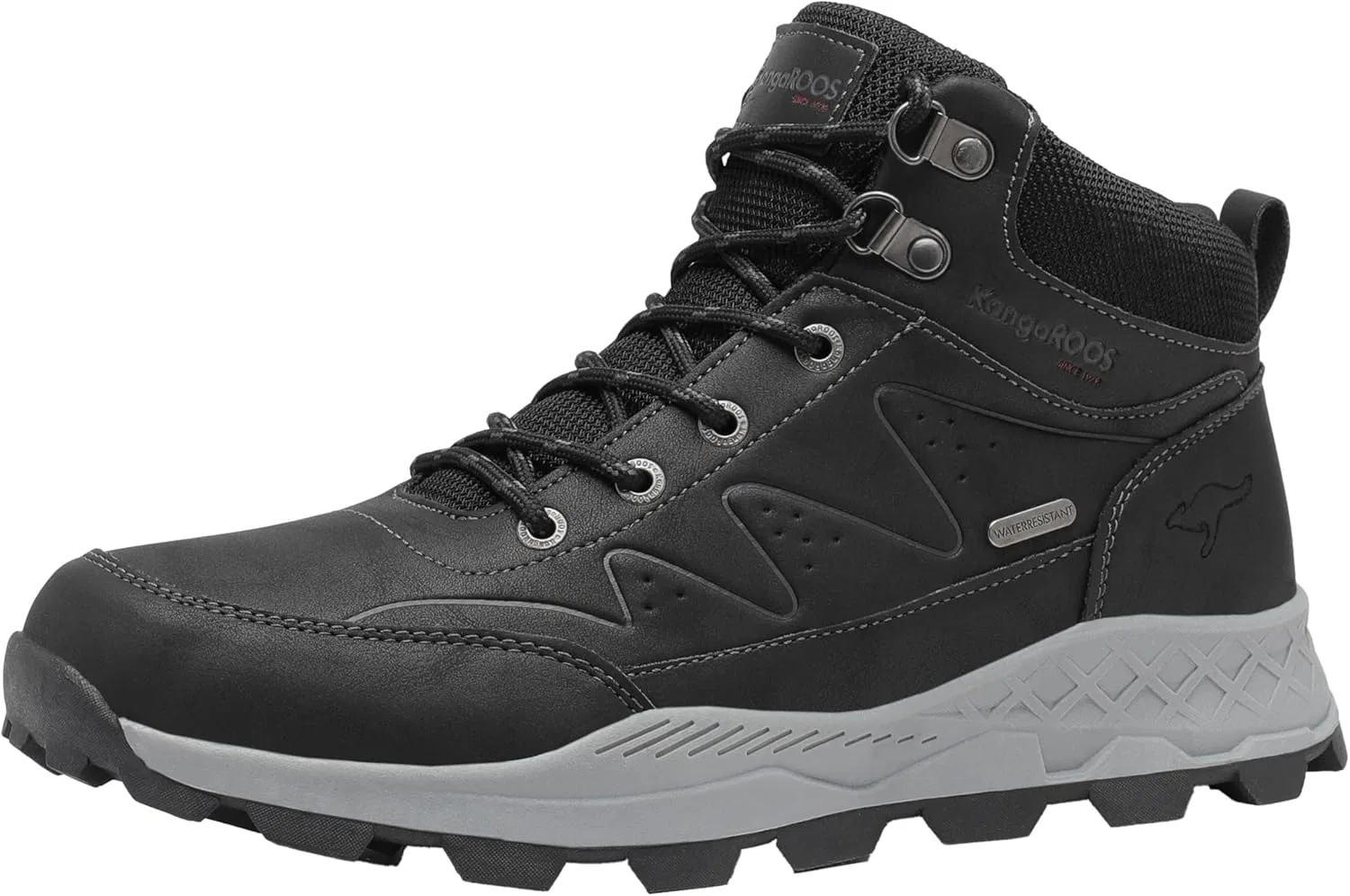 Мужские зимние ботинки KangaROOS K-tm Justin RV, Jet Black Steel Grey