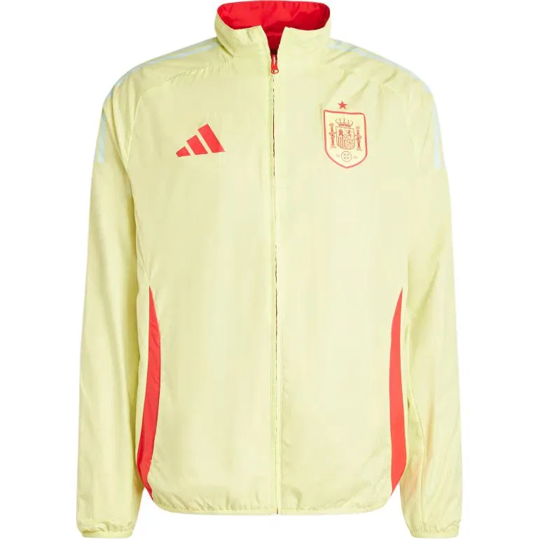 Куртка Adidas Anthem Jacket в красном с желтым — фото 3