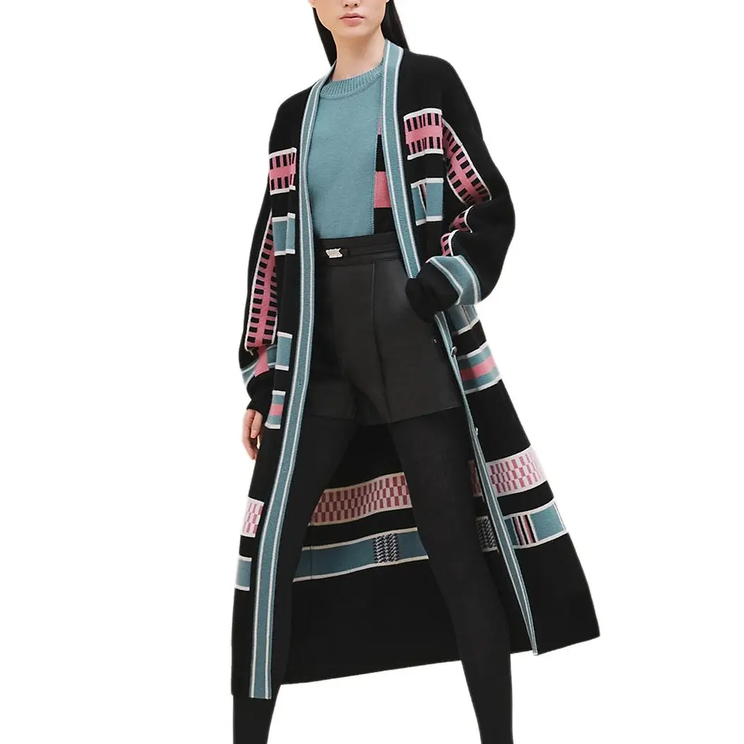 

FW24 Пальто женское черное HERMES