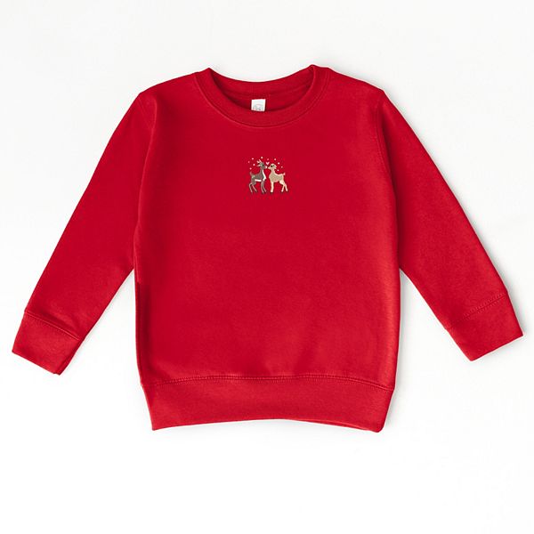 

Свитшот с вышитым оленем для малышей The Juniper Shop, Red