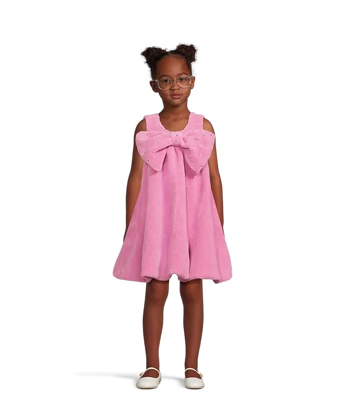 Платье с большим бантом Teddy Fleece Lola and The Boys, Natural
