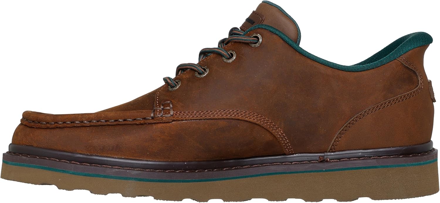 Мужские кожаные мокасины Skechers John Deere Brockman с эластичной застежкой, Cdb — фото 2