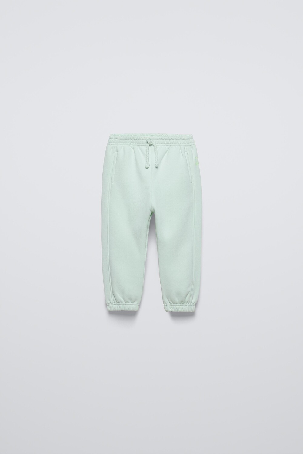 

Вышитые брюки ZARA, светло-зеленый