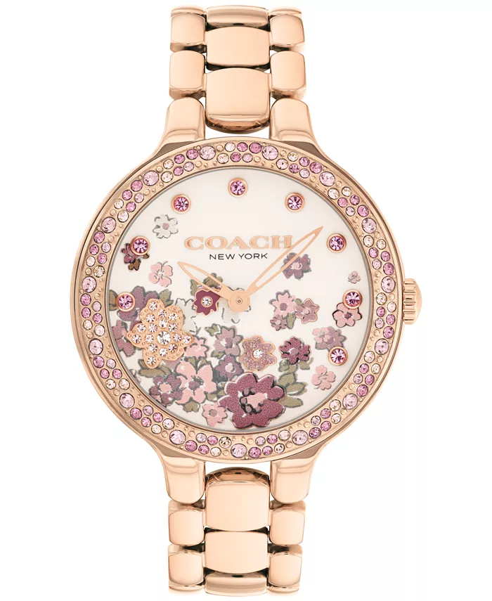 

Женские часы-браслет Chelsea из нержавеющей стали с розовым золотым покрытием, 36 мм COACH