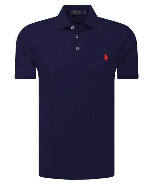 

Футболка поло Slim fit Polo Ralph Lauren, синий
