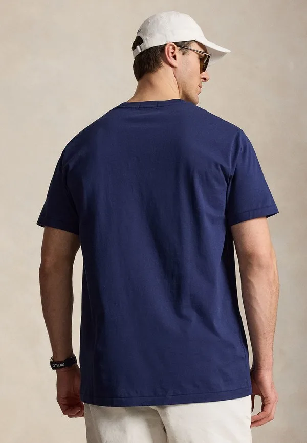Футболка с логотипом, базовая футболка Polo Ralph Lauren Big & Tall, Newport Navy — фото 3