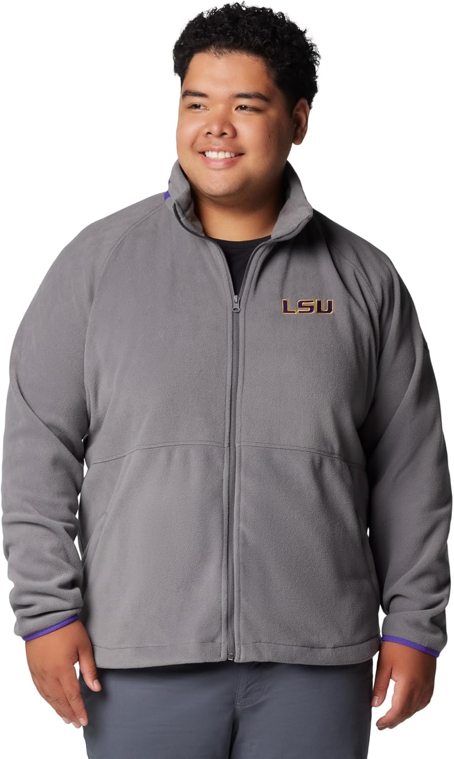 

Куртка-флис Columbia мужская Collegiate Flanker IV, Lsu - City Grey/Vivid Purple
