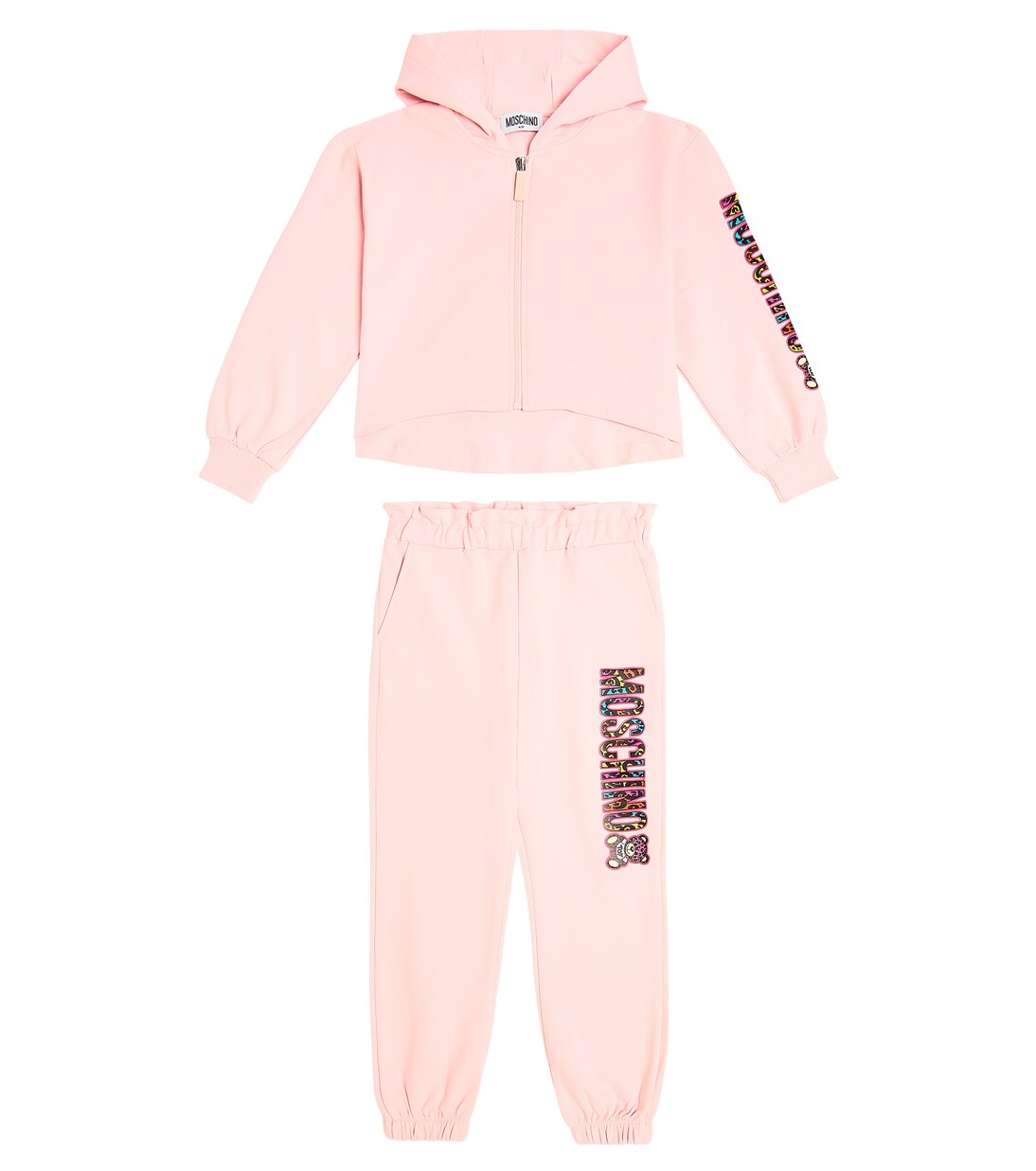 

Спортивный костюм из хлопчатобумажного джерси Moschino Kids, Sugar Rose
