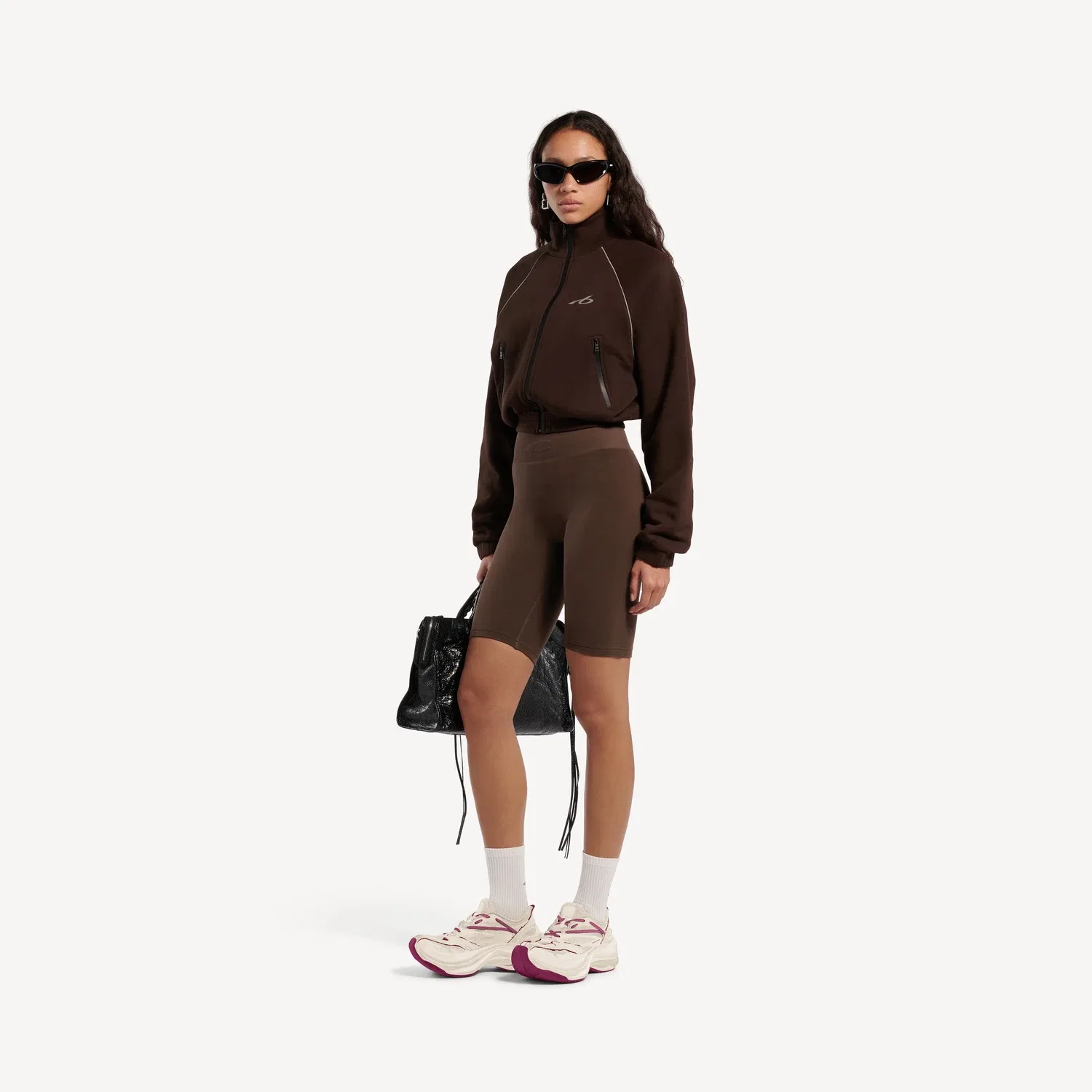 Женская куртка-трексьют Techwear цвета мокко Balenciaga — фото 2