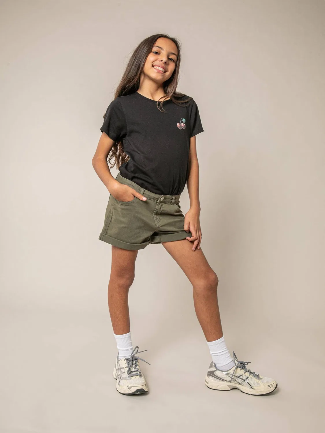Брюки Deeluxe Regular Pants CERISE цвета хаки — фото 4