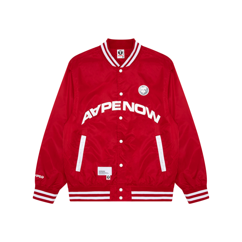 

Бомбер Aape с нашивкой, белый WHX