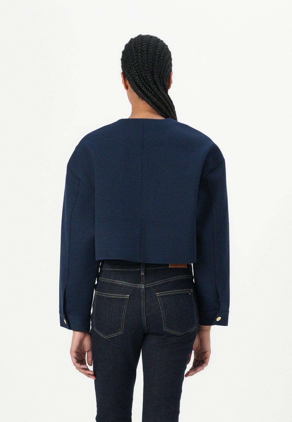 Летняя куртка PUNTO CROP LADY JACKET Tommy Hilfiger, темно-синий — фото 3