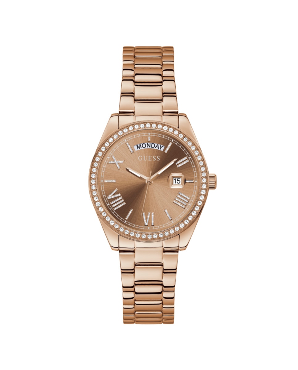 

Женские часы Luna GW0307L3 из стали с ремешком из розового золота Guess, золотой