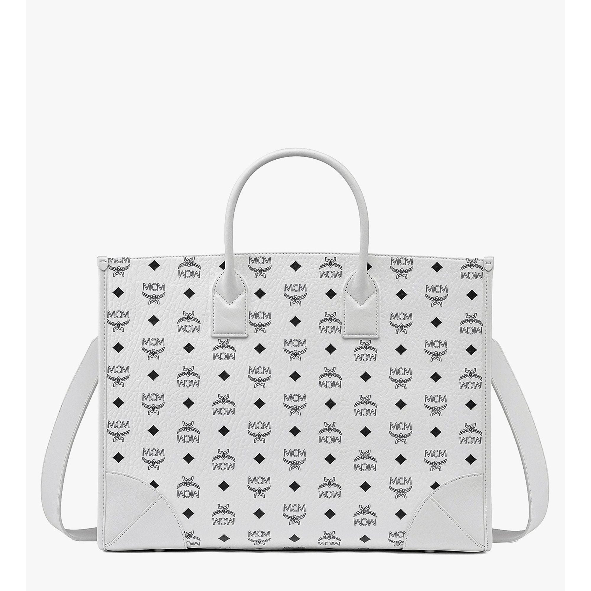 

Мюнхенская сумка тоут в визетос MCM, белый